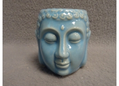 Oliebrander Boeddha hoofd blauw