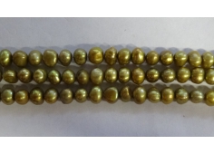 Parel geel groen kraaltjes 6 mm