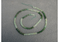 Smaragd mix coins gefacetteerd 3 - 4 mm