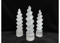 Seleniet spiraal wit groot