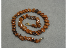 Mahonie Obsidiaan schijfjes 7 - 12 mm