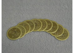 Chinese geluksmuntjes groot 10 stuks