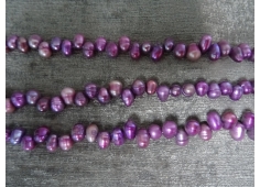 Parel Roze-Paars ovaaltjes 8-9 mm