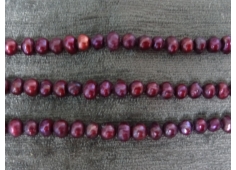 Parel aubergine 5 mm kraaltjes