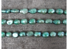 Parel groen ovaal 11 mm