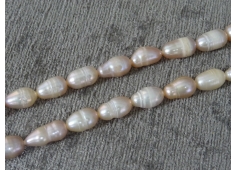 Parel creme ovaal 11 mm