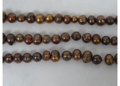 Parel bruin nugget 7 mm