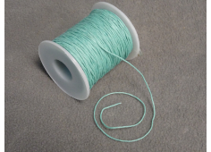 Waxkoord 1 mm Zeegroen