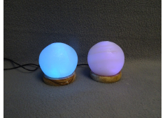 Zoutlamp wit Bol multicolor USB