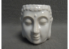 Oliebrander Boeddha hoofd wit