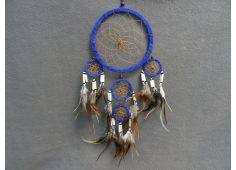 Blauw met kralen 14 cm