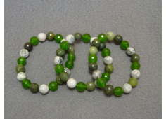 Groene agaat - infinety - nefriet (facet) 10 mm