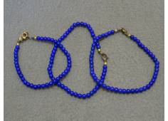 Donker blauwe howliet (slotje) 4 mm