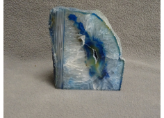 Agaat theelicht blauw