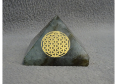 Labradoliet met Flower of Life