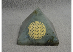 Labradoliet met Flower of Life