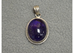 Amethist Uruguay met zilver ovaal