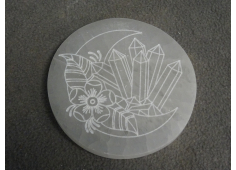 Seleniet plaat rond Kristallen 10 cm