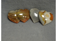 polychroom jaspis hart dubbel