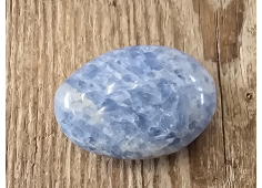 blauwe Calciet massage schijf