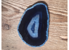 Agaatschijf blauw dun