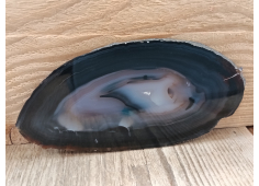 Agaatschijf natuur dun
