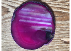 Agaatschijf roze
