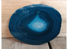 Agaatschijf teal dun