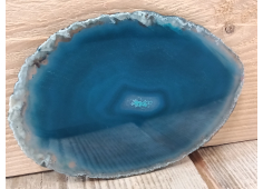 Agaatschijf teal dun