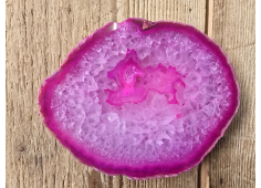 Agaatschijf roze dik