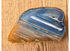 Agaatschijf blauw dik