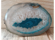 Agaatschijf teal dun