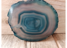 Agaatschijf teal dun