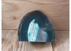 Agaat einde staand blauw