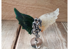 Licht en schaduw engel met Golden healer en Jade