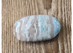 Caribbean blue Calciet massage schijf