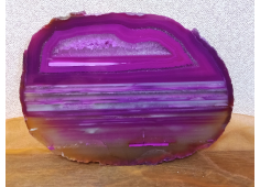 Agaatschijf dun roze